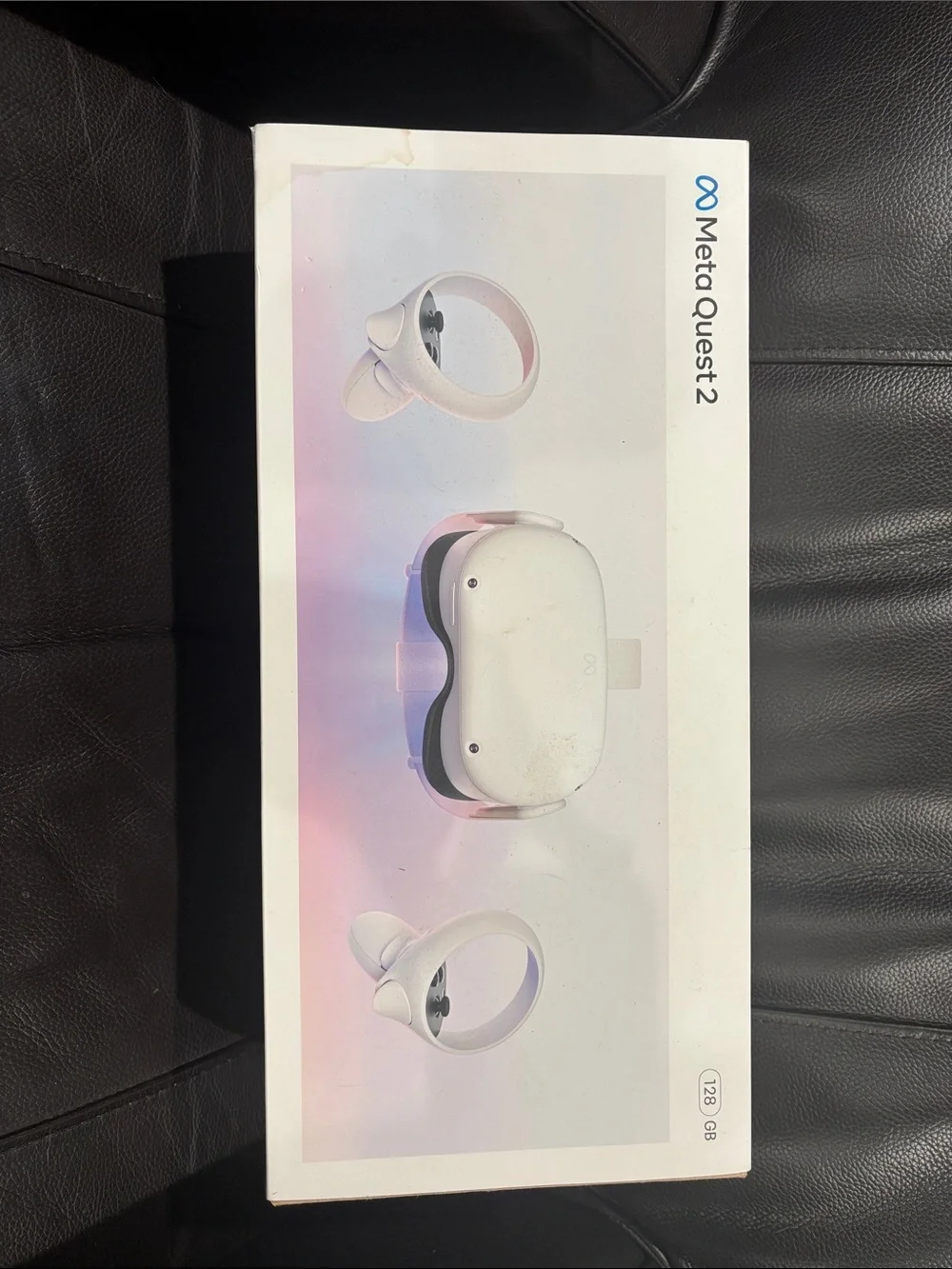 Oculus White VR Headset with White Controllers in Box